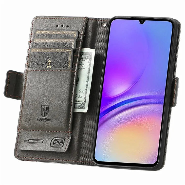 CASENEO 002 Series For Samsung Galaxy A05 4G Leather Case RFID Blocking Wallet Phone Cover