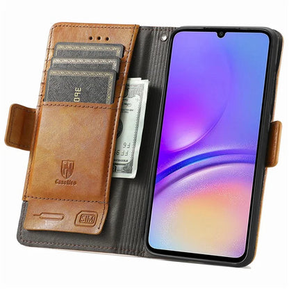 CASENEO 002 Series For Samsung Galaxy A05 4G Leather Case RFID Blocking Wallet Phone Cover