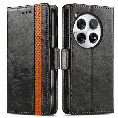CASENEO 002 Series For OnePlus 12 5G Case Stand Flip PU Leather RFID Blocking Phone Cover