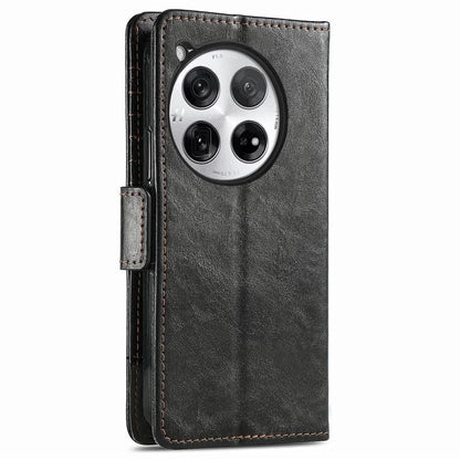 CASENEO 002 Series For OnePlus 12 5G Case Stand Flip PU Leather RFID Blocking Phone Cover