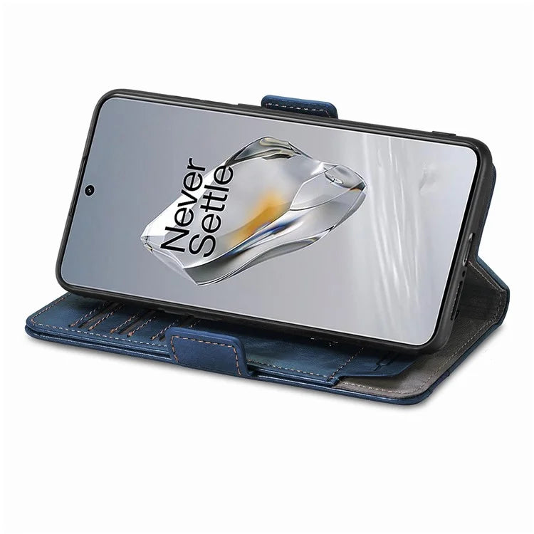 CASENEO 002 Series For OnePlus 12 5G Case Stand Flip PU Leather RFID Blocking Phone Cover