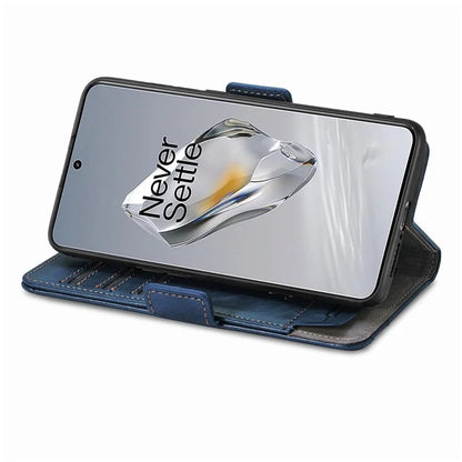 CASENEO 002 Series For OnePlus 12 5G Case Stand Flip PU Leather RFID Blocking Phone Cover
