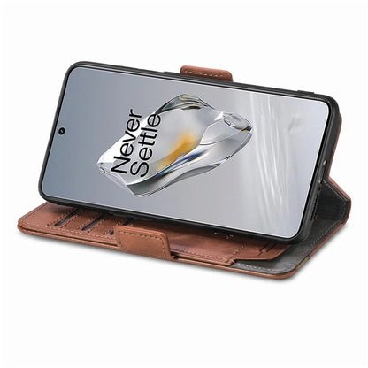 CASENEO 002 Series For OnePlus 12 5G Case Stand Flip PU Leather RFID Blocking Phone Cover