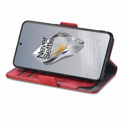 CASENEO 002 Series For OnePlus 12 5G Case Stand Flip PU Leather RFID Blocking Phone Cover