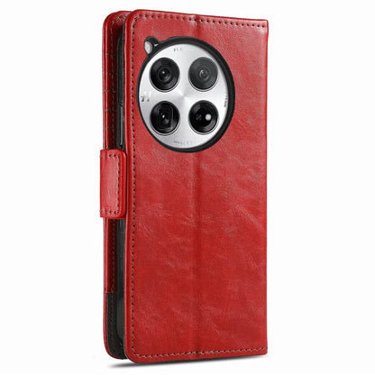 CASENEO 002 Series For OnePlus 12 5G Case Stand Flip PU Leather RFID Blocking Phone Cover