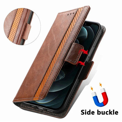 CASENEO 002 Series For Xiaomi 14 Ultra Case PU Leather RFID Blocking Folio Phone Cover