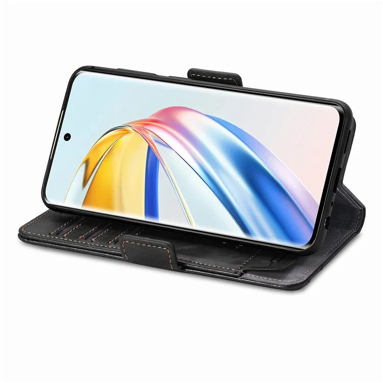 CASENEO 002 Series For Honor X9b 5G / X50 5G / Magic6 Lite 5G Leather Wallet Case Stand Phone Cover