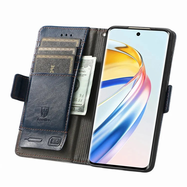 CASENEO 002 Series For Honor X9b 5G / X50 5G / Magic6 Lite 5G Leather Wallet Case Stand Phone Cover