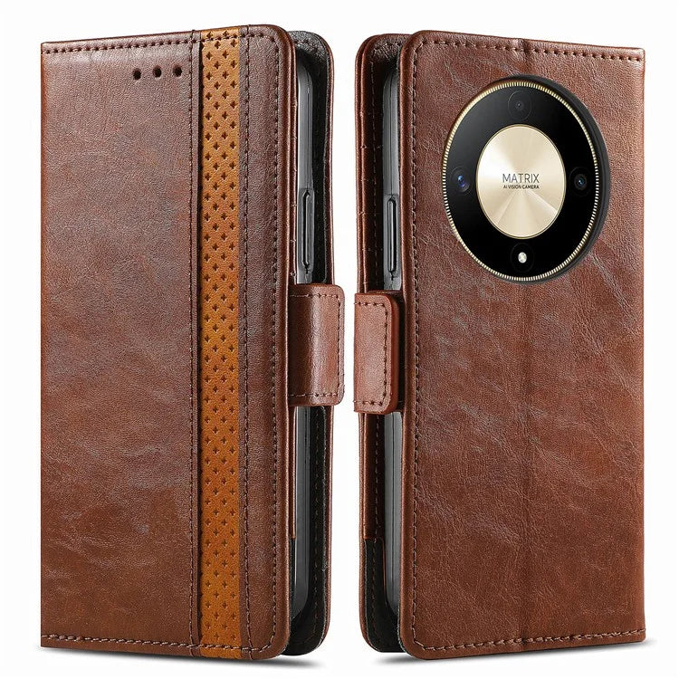 CASENEO 002 Series For Honor X9b 5G / X50 5G / Magic6 Lite 5G Leather Wallet Case Stand Phone Cover