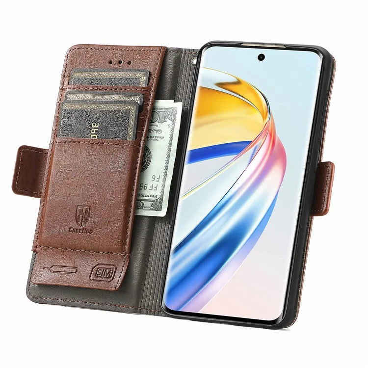 CASENEO 002 Series For Honor X9b 5G / X50 5G / Magic6 Lite 5G Leather Wallet Case Stand Phone Cover