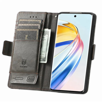 CASENEO 002 Series For Honor X9b 5G / X50 5G / Magic6 Lite 5G Leather Wallet Case Stand Phone Cover