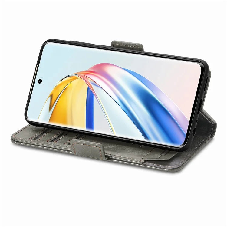 CASENEO 002 Series For Honor X9b 5G / X50 5G / Magic6 Lite 5G Leather Wallet Case Stand Phone Cover