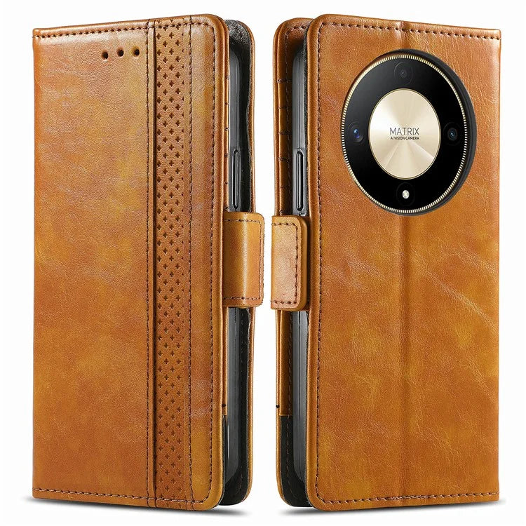 CASENEO 002 Series For Honor X9b 5G / X50 5G / Magic6 Lite 5G Leather Wallet Case Stand Phone Cover