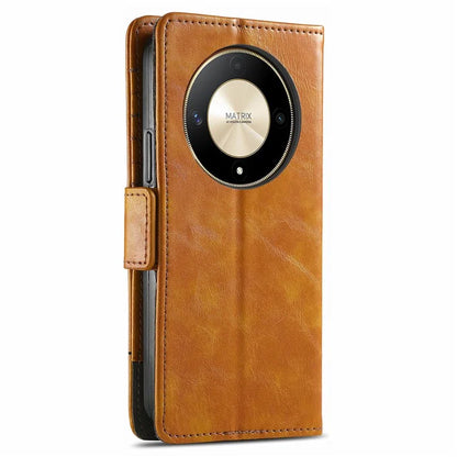 CASENEO 002 Series For Honor X9b 5G / X50 5G / Magic6 Lite 5G Leather Wallet Case Stand Phone Cover