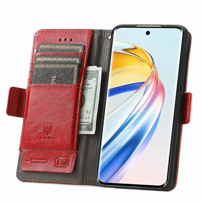 CASENEO 002 Series For Honor X9b 5G / X50 5G / Magic6 Lite 5G Leather Wallet Case Stand Phone Cover
