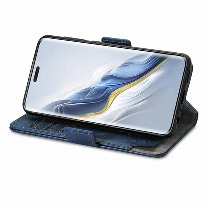 CASENEO 002 Series For Honor Magic6 Pro 5G Leather Case RFID Blocking Wallet Splicing Phone Cover