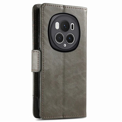 CASENEO 002 Series For Honor Magic6 Pro 5G Leather Case RFID Blocking Wallet Splicing Phone Cover