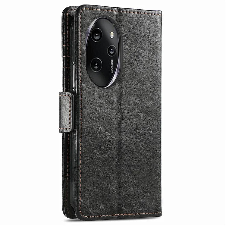 CASENEO 002 Series For Honor 100 Pro 5G Wallet Case RFID Blocking PU Leather Phone Cover