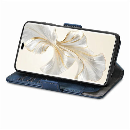 CASENEO 002 Series For Honor 100 Pro 5G Wallet Case RFID Blocking PU Leather Phone Cover
