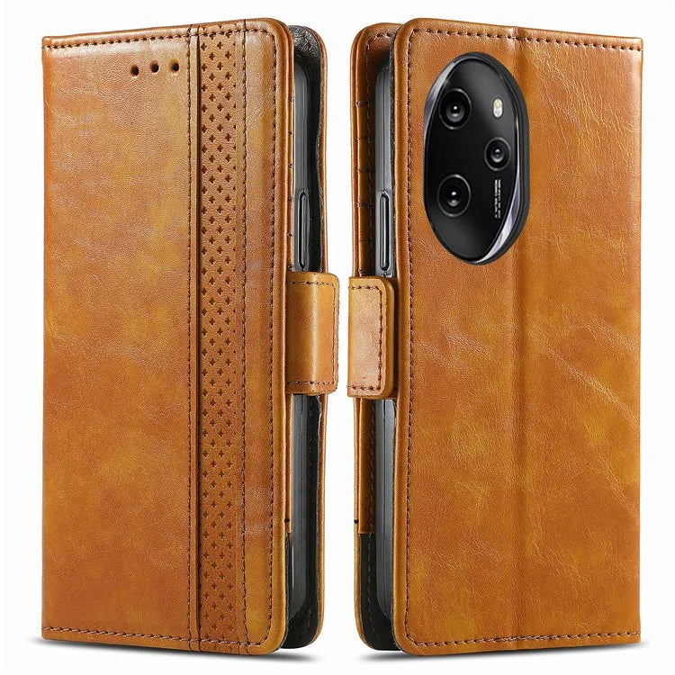 CASENEO 002 Series For Honor 100 Pro 5G Wallet Case RFID Blocking PU Leather Phone Cover