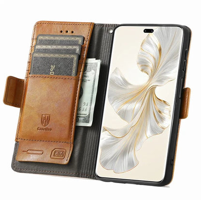 CASENEO 002 Series For Honor 100 Pro 5G Wallet Case RFID Blocking PU Leather Phone Cover