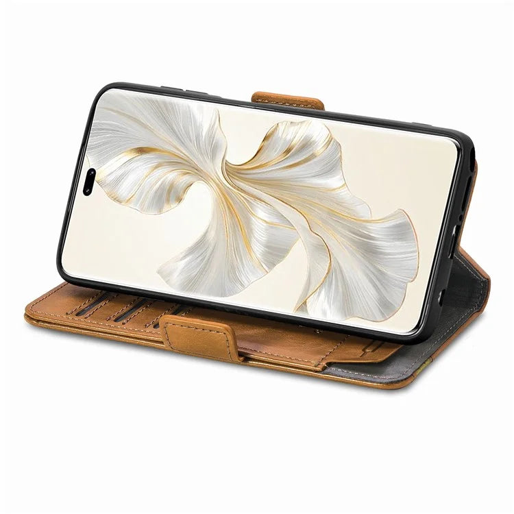 CASENEO 002 Series For Honor 100 Pro 5G Wallet Case RFID Blocking PU Leather Phone Cover