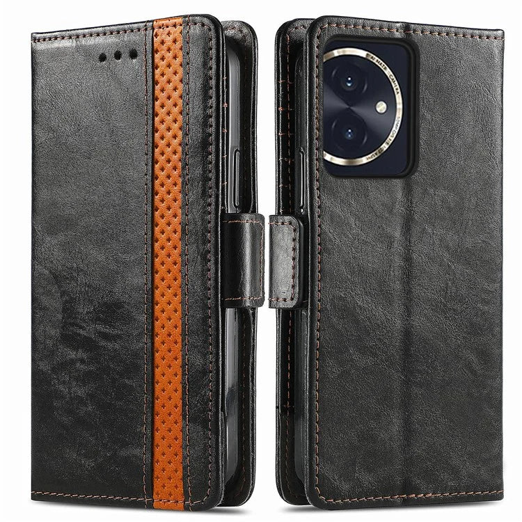 CASENEO 002 Series For Honor 100 5G Case RFID Blocking Leather Stand Phone Cover
