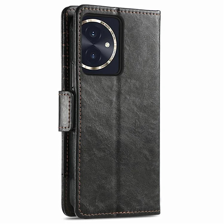 CASENEO 002 Series For Honor 100 5G Case RFID Blocking Leather Stand Phone Cover