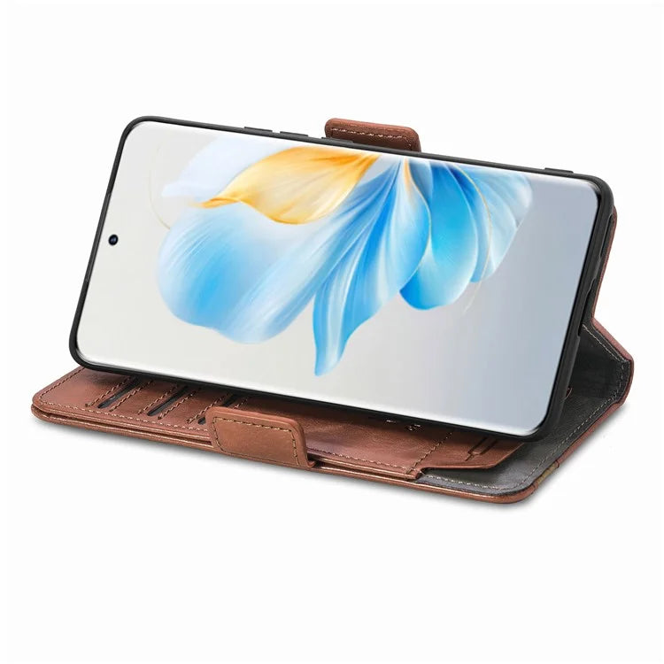 CASENEO 002 Series For Honor 100 5G Case RFID Blocking Leather Stand Phone Cover