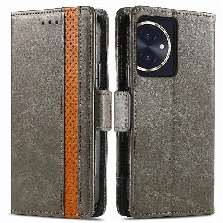 CASENEO 002 Series For Honor 100 5G Case RFID Blocking Leather Stand Phone Cover