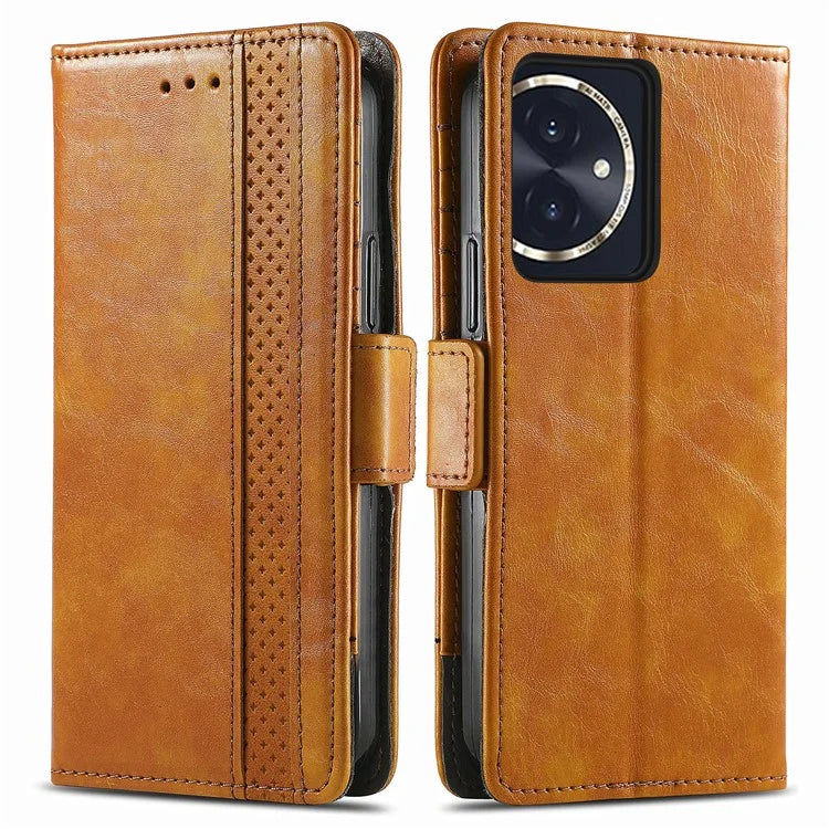 CASENEO 002 Series For Honor 100 5G Case RFID Blocking Leather Stand Phone Cover