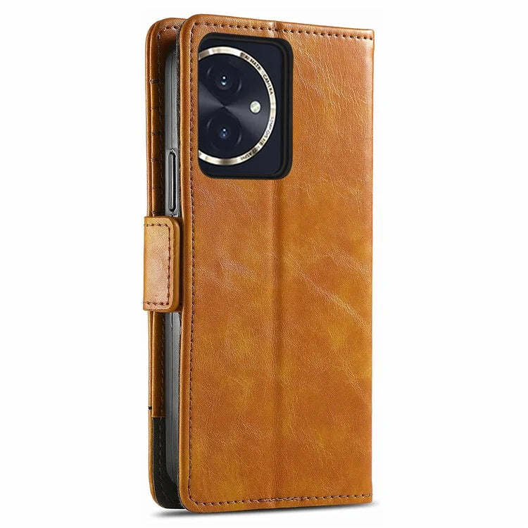 CASENEO 002 Series For Honor 100 5G Case RFID Blocking Leather Stand Phone Cover