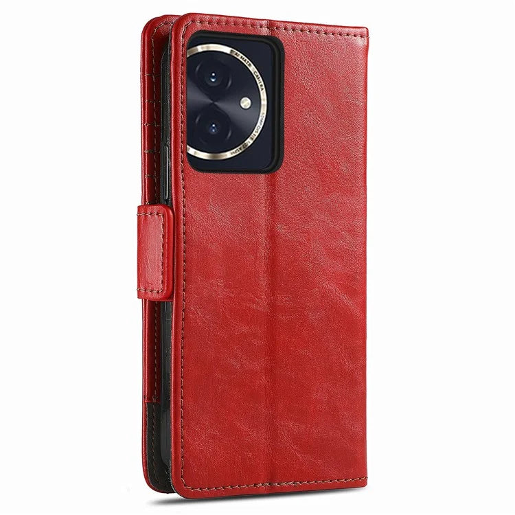 CASENEO 002 Series For Honor 100 5G Case RFID Blocking Leather Stand Phone Cover
