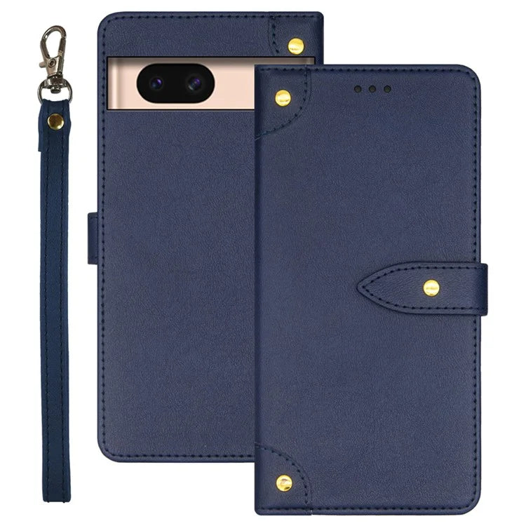 IDEWEI For Google Pixel 8a Case Stand PU Leather+TPU Scratch-proof Phone Cover