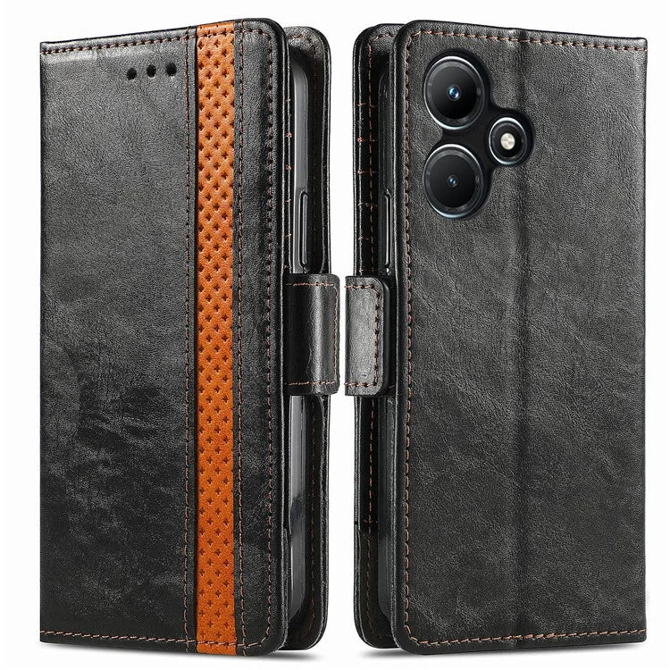 CASENEO 002 Series For Infinix Hot 30i Case PU Leather Flip Shockproof Phone Cover RFID Blocking