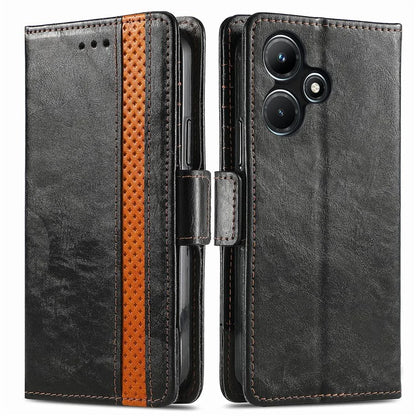 CASENEO 002 Series For Infinix Hot 30i Case PU Leather Flip Shockproof Phone Cover RFID Blocking