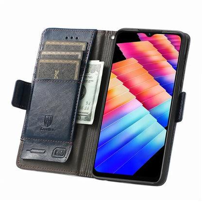 CASENEO 002 Series For Infinix Hot 30i Case PU Leather Flip Shockproof Phone Cover RFID Blocking