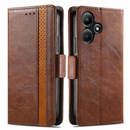 CASENEO 002 Series For Infinix Hot 30i Case PU Leather Flip Shockproof Phone Cover RFID Blocking