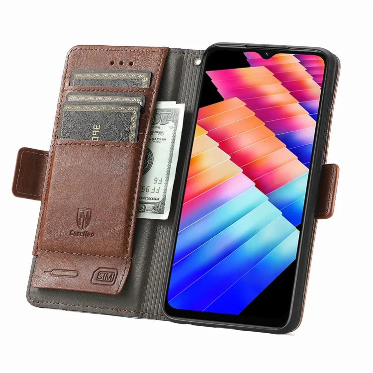 CASENEO 002 Series For Infinix Hot 30i Case PU Leather Flip Shockproof Phone Cover RFID Blocking
