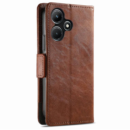 CASENEO 002 Series For Infinix Hot 30i Case PU Leather Flip Shockproof Phone Cover RFID Blocking