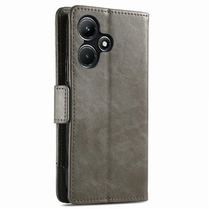 CASENEO 002 Series For Infinix Hot 30i Case PU Leather Flip Shockproof Phone Cover RFID Blocking