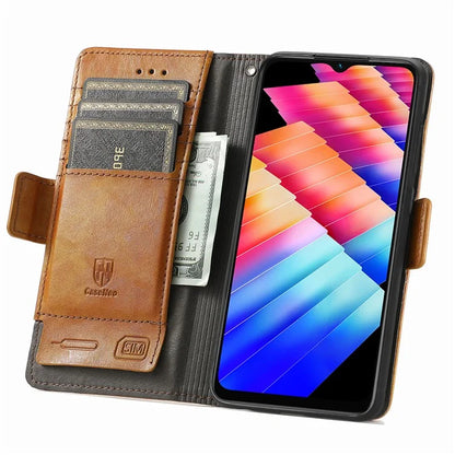 CASENEO 002 Series For Infinix Hot 30i Case PU Leather Flip Shockproof Phone Cover RFID Blocking