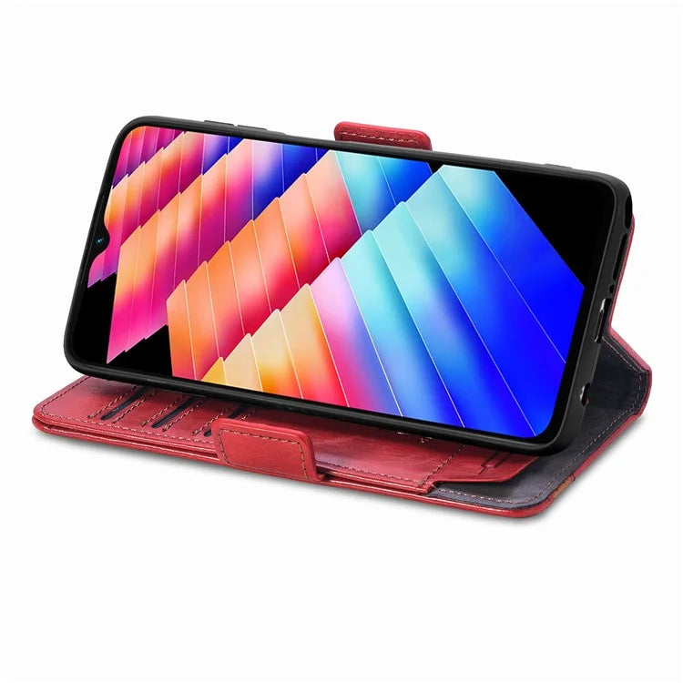 CASENEO 002 Series For Infinix Hot 30i Case PU Leather Flip Shockproof Phone Cover RFID Blocking