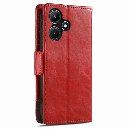 CASENEO 002 Series For Infinix Hot 30i Case PU Leather Flip Shockproof Phone Cover RFID Blocking