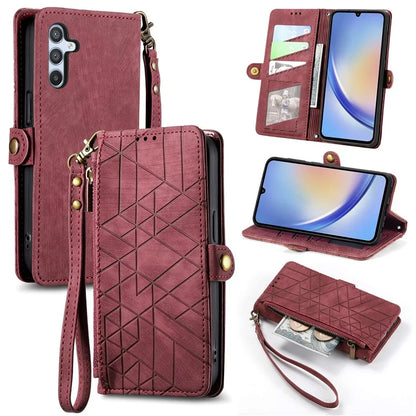 For Samsung Galaxy A05s 4G Wallet Phone Case Stand Anti-Scratch Phone Cover with Wrist Strap