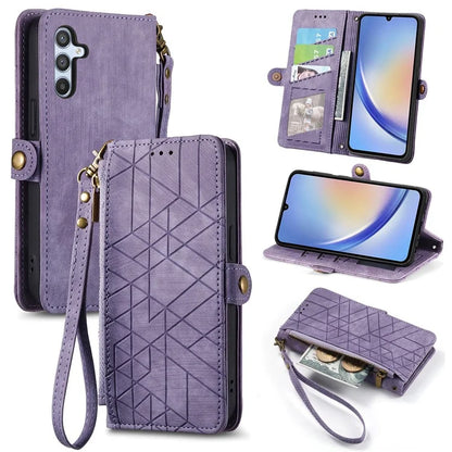 For Samsung Galaxy A05s 4G Wallet Phone Case Stand Anti-Scratch Phone Cover with Wrist Strap