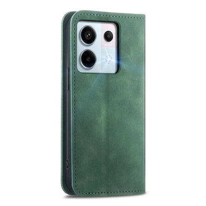 For Xiaomi Redmi Note 13 Pro 5G / Poco X6 5G Case PU Leather Skin-touch Wallet Phone Cover