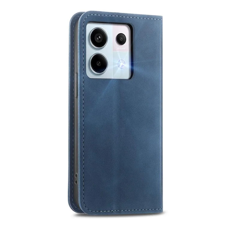 For Xiaomi Redmi Note 13 Pro 5G / Poco X6 5G Case PU Leather Skin-touch Wallet Phone Cover