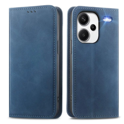 For Xiaomi Redmi Note 13 Pro+ 5G Leather Wallet Case Magnetic Closing Skin-touch Phone Cover