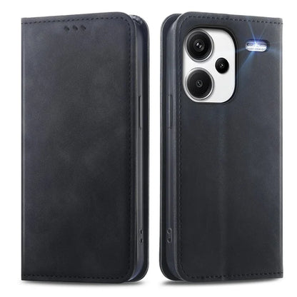 For Xiaomi Redmi Note 13 Pro+ 5G Leather Wallet Case Magnetic Closing Skin-touch Phone Cover